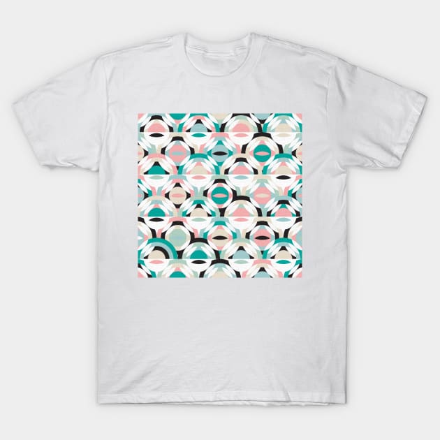 Pastel Geometry / Modern Shapes T-Shirt by matise